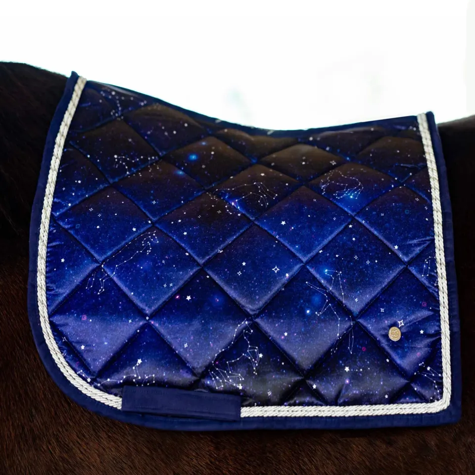 Dapplebay Constellation dressuurdekje Navy Full satijn